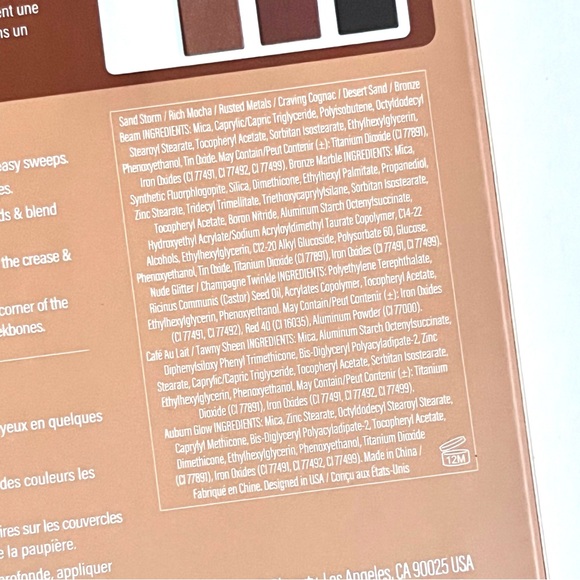 🏷️ POP Beauty set of 12 neutral metallic glitter eye shadow set palette - Picture 15 of 16